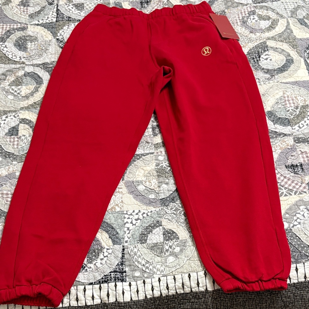lululemon athletica Red Track Pants with Logo - Picture 6 of 8